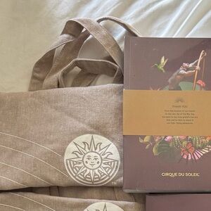 Cirque du Soleil Journal and tote set